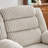 26'' Seat Wide Smooth Velvet Swivel Power Recliner Zero Gravity Reclining with USB Port-306667887