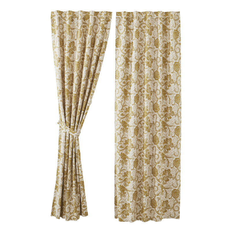 100% Cotton Room Darkening Curtain Panel Pair, 40" W x 84" L