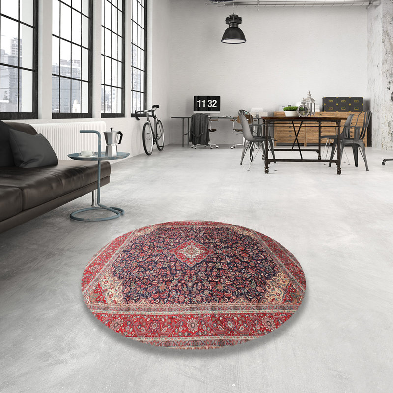Saniya Oriental Indoor Rug, Round 5'