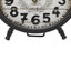 Horloge noire en métal