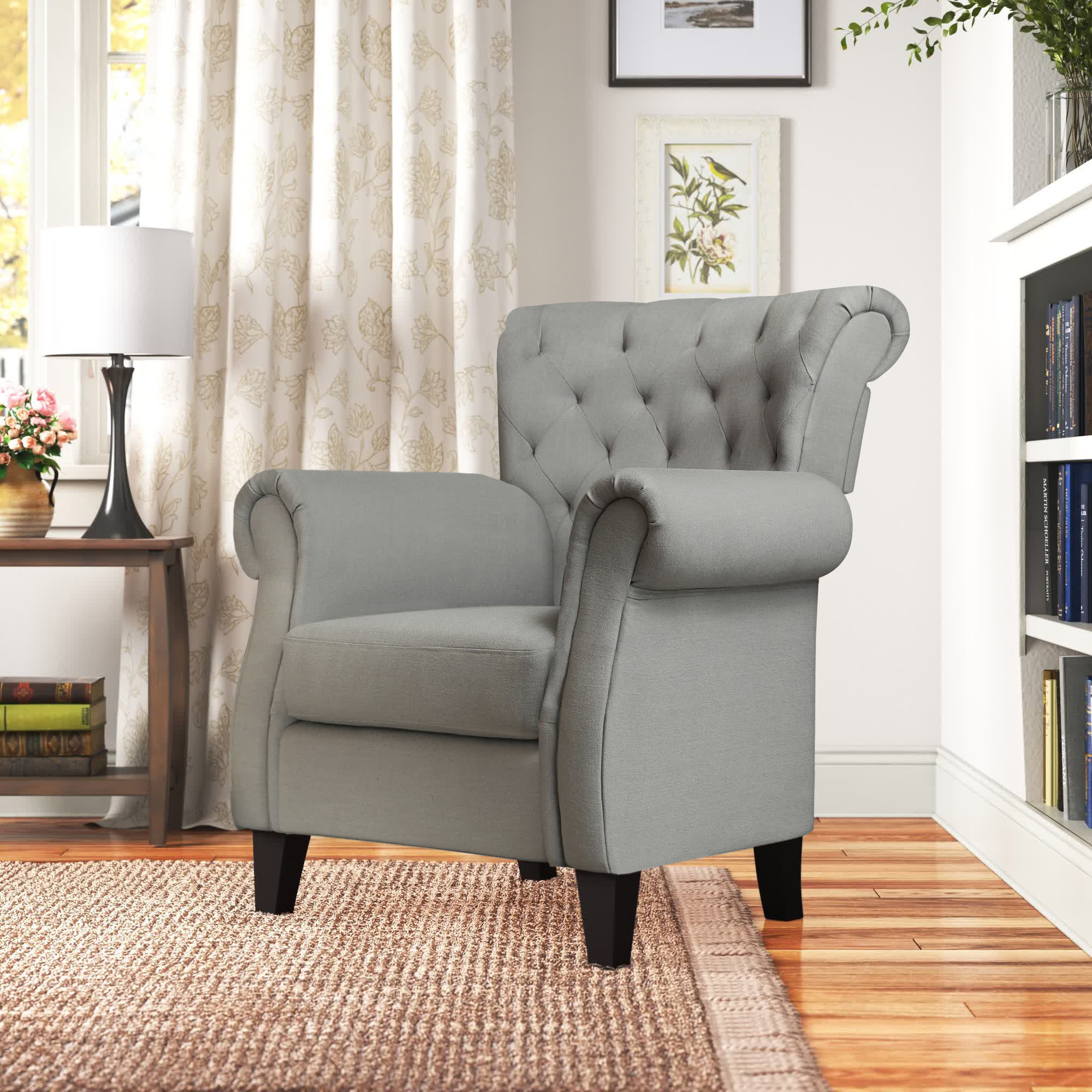 Andover Mills Mathis Upholstered Wingback Chair Reviews Wayfair