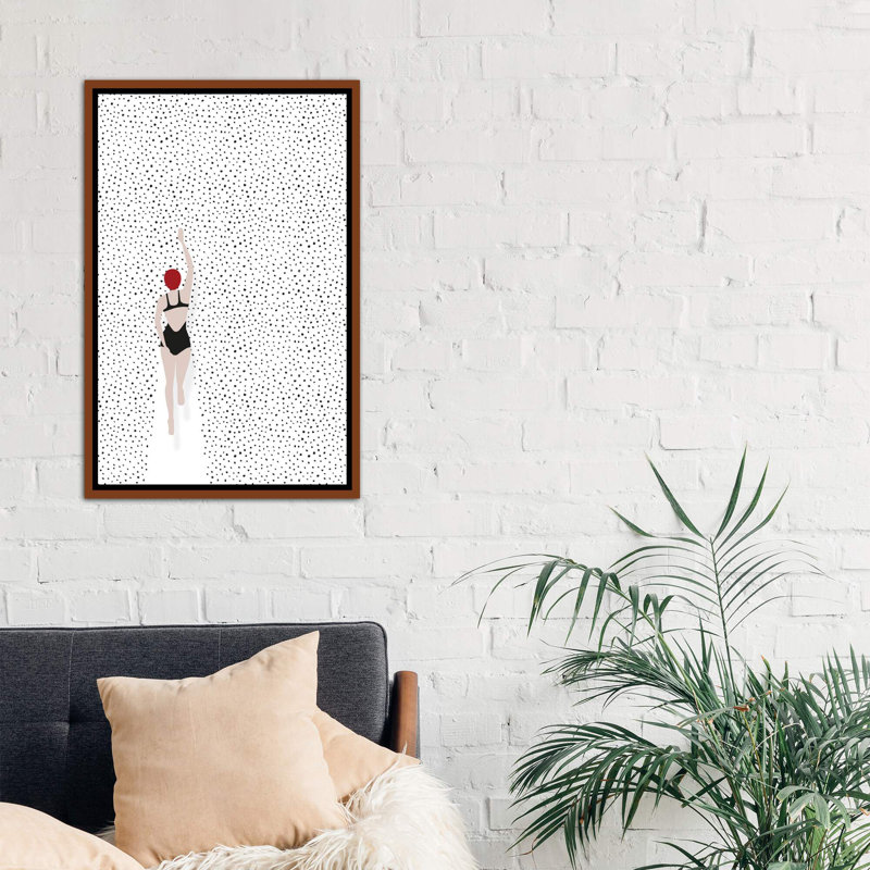 « nageing points » par amy & kurt berlin-print, H 40 po x l 26 po x P 1,5 po, Toile avec cadre en bois classique