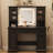 Farmhouse Vanity Desk With Mirror And Lights-196338113