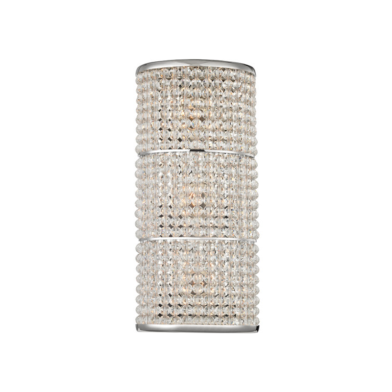 Sherrill Flush Mounted Sconce, Polished Nickel