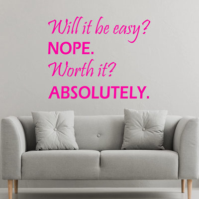 Text & Numbers Non-Wall Damaging Wall Decals