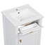 Meuble-lavabo de 20 pouces avec lavabo, pieds en bois massif, tablette réglable, tiroir inclinable, armoire autoportante moderne pour petite salle de bain-1247826037