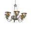 Lustre 6 lumières 32 "de large Begonia