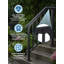 Ensemble de rampes d'escalier réglables pour l'extérieur, rampe en fer forgé pour 4 marches, rampes robustes pour terrasse et porche pour béton et bois