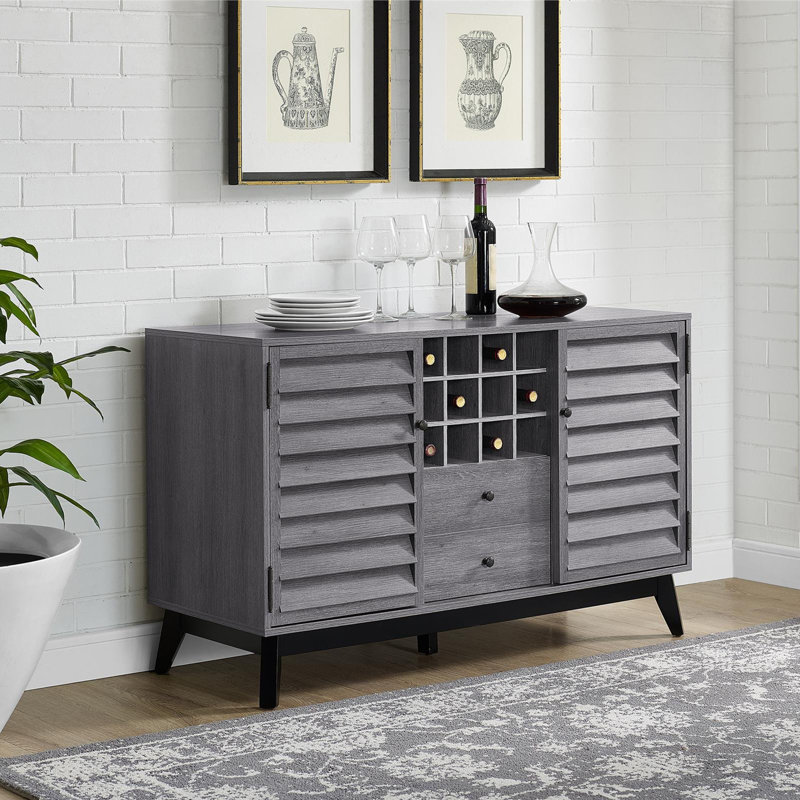 Mackinaw 47.3cm Bar Cabinet, Grey Oak