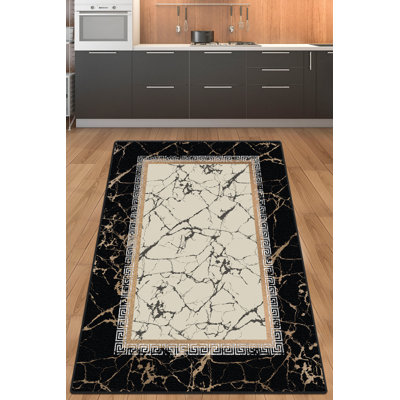 Premium Non-Slip Area Rug, 4.9 x 7.9 Feet, 100% Polyester, 0.4 in Pile Height | Antibacterial, Machine Washable, Easy Care | Perfect for Living Room, Bedroom & Office, Soft and Durable Design