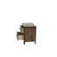 Table de chevet transitionnelle en bois avec 2 tiroirs