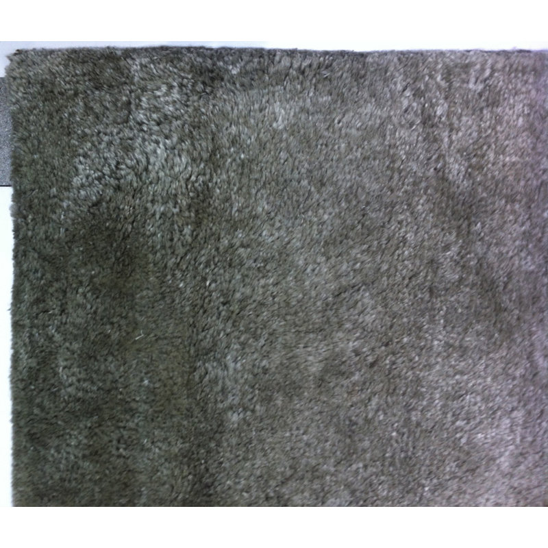 Tapis argent noué à la main de conception unique 7 pi 6 po x 10 pi 6 po