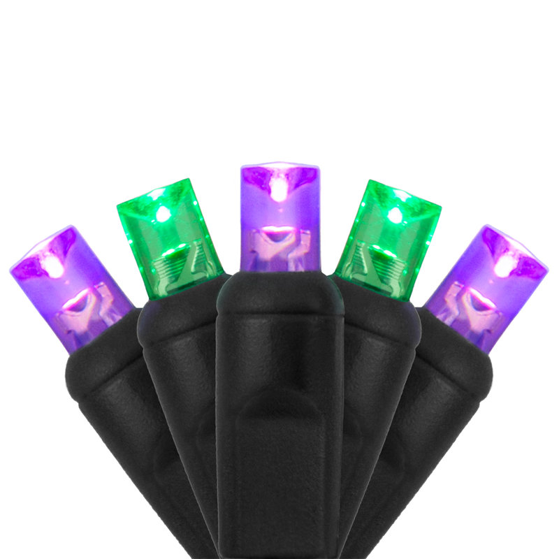 Halloween 70 Light LED String Light, Purple Green