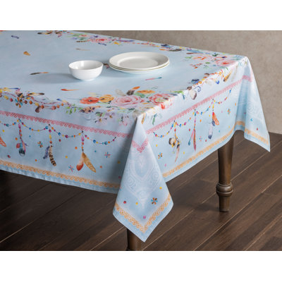 Floral 100% Cotton Tablecloth