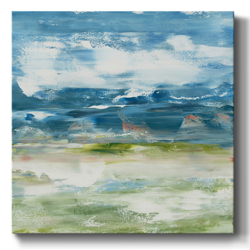 Tempête sur toile tendue, H 40 po x l 40 po