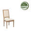 Chaise d'appoint rembourrée en lin Haile-1912570700