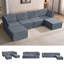 Canapé modulaire modulaire avec repose-pieds-1804856674