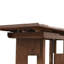 Table de salle à manger extensible en bois massif avec base en tréteaux