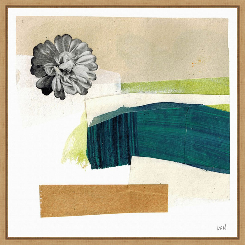«Day Beach I» par Lindsey Newman, reproduction d'art sur toile encadrée, H 22 po x l 22 po