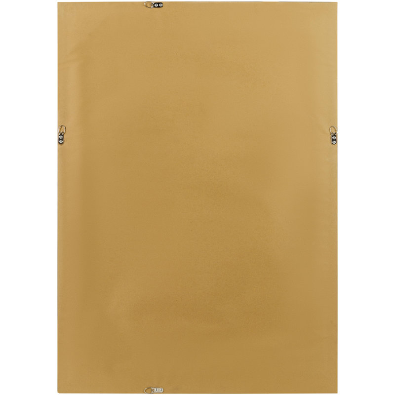 Miroir rectangulaire, 42,89 po x 31 po, Doré