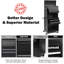 Coffre à outils roulant à 6 tiroirs avec armoire relevable et coffre supérieur verrouillable, noir-1549132771