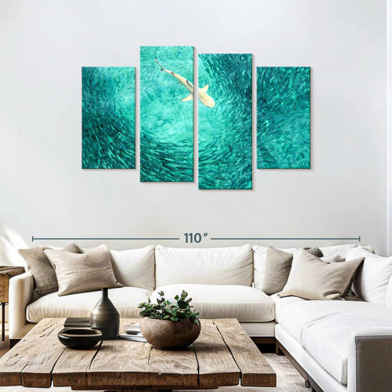 Shark Prey, 48" H x 75" W