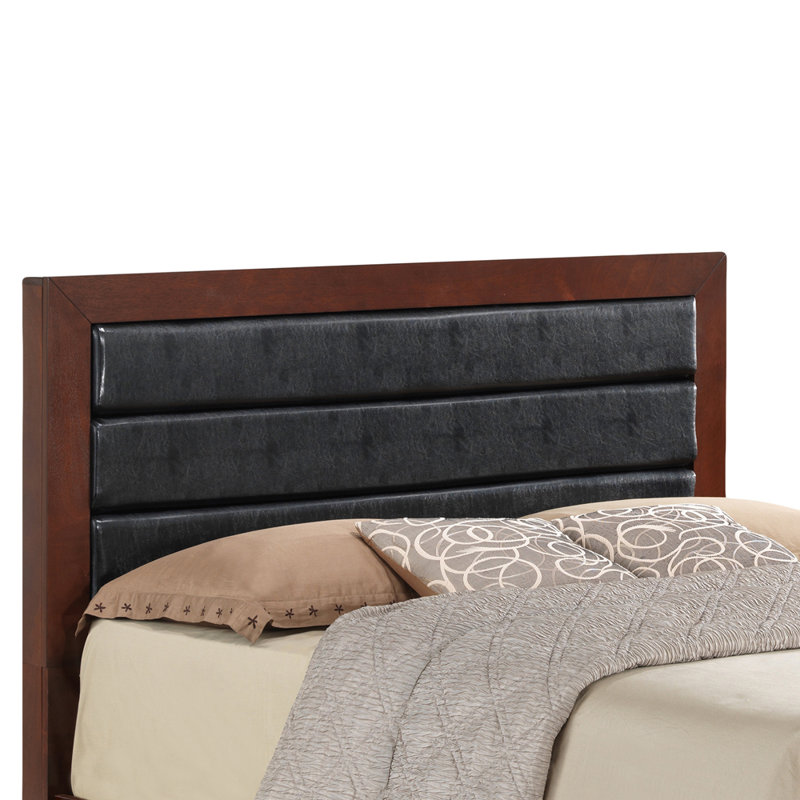Lisbon Upholstered Platform Storage Bed, Queen, Cherry