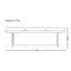 Banc noir luxueux de style italien clair
