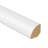 Universal-Use MDF 0.7" Thick x 0.63" Wide x 94" Length Quarter Round in White