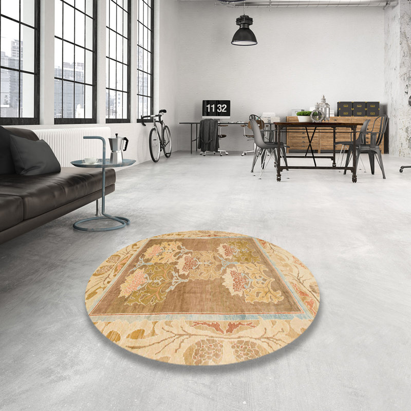 Tapis abstrait moderne 1213, Rond 3 pi