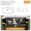 Évier de cuisine 36 po à simple cuve en acier inoxydable à tablier frontal encastrable 36 po avec grille inférieure-86385480-91285837