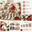 Jeté douillet en molleton Cozy Christmas Birdhouse-135973284