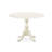 3 Piece Dining Room Furniture Set Contains a Round Kitchen Table with Dropleaf and 2 Dining Chairs, Linen White-1614439977-1626020921