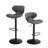 Swivel Upholstered Faux Leather Adjustable Height Counter Stool-52999558