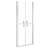 vidaXL Shower Door Clear ESG and aluminum 39.8"x74.8" Silver
