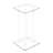 3/4" Rods Clear Riser Acrylic Transparent Plexiglass Pedestal Table Display Podium-1252628607