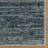 Miesner Dario Modern Striped Blue Gray Polyester High-Low Indoor Area Rug-98931877