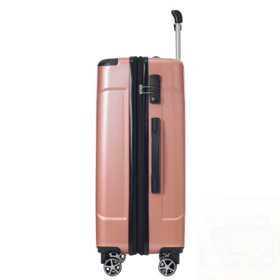 Durable ABS Hardshell Luggage, Lightweight 28-inch Expandable Checked Suitcase with Double Wheels and TSA Lock