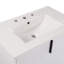 Meuble-lavabo de 30 po avec lavabo en céramique, conception cannelée pour impact visuel, glissières de tiroir à fermeture en douceur, tiroirs d'extension, 5,8 po, pieds 8,27 po, blanc, solution de rangement fonctionnelle-757031177
