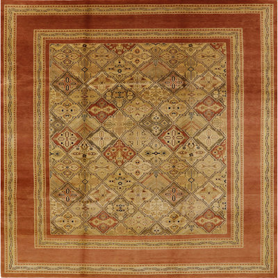 Tapis rouge / beige Khachadur Southwestern