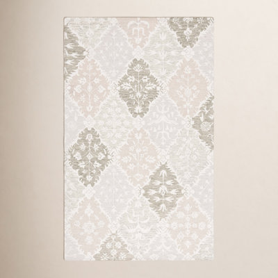 Garvin Hand Tufted Wool Pile Floral Rug