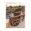 Comfo Back Outdoor Premium 5′ Three Seat Glider With Console-1124332898