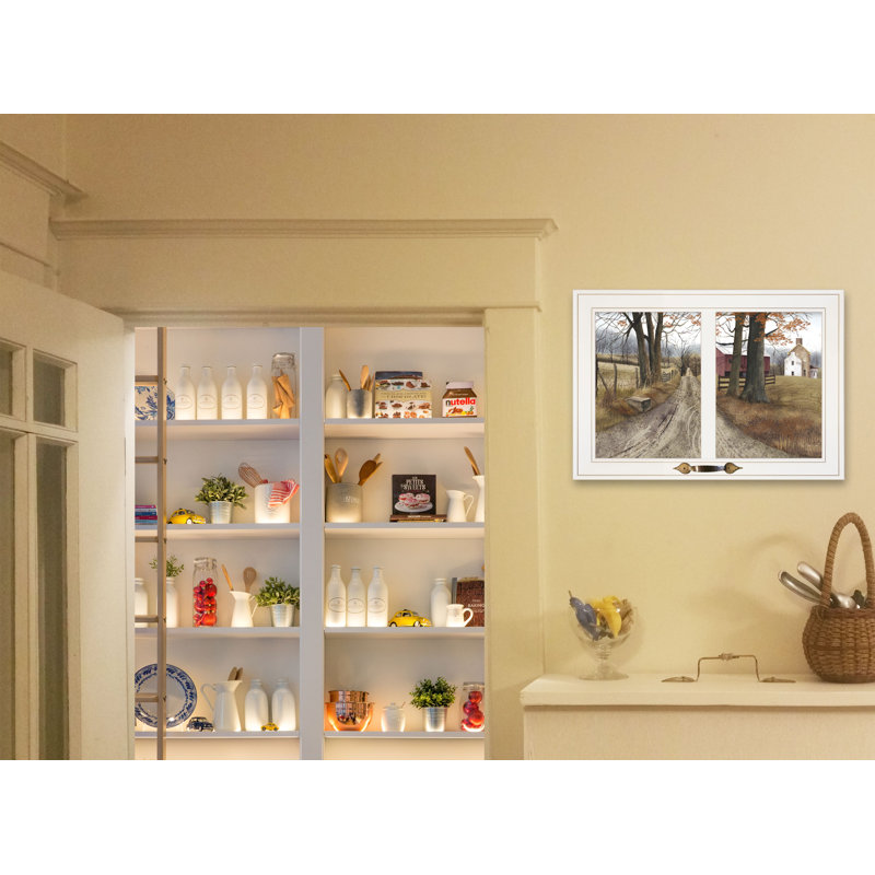 «The Road Home» par Billy Jacobs - impression encadrée sur papier, Cadre blanc