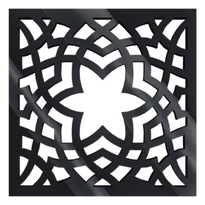 Panneaux muraux décoratifs en acrylique Paris, très petit, l 7 3/8 po x H 7 3/8 po x T 1/8 po, noir