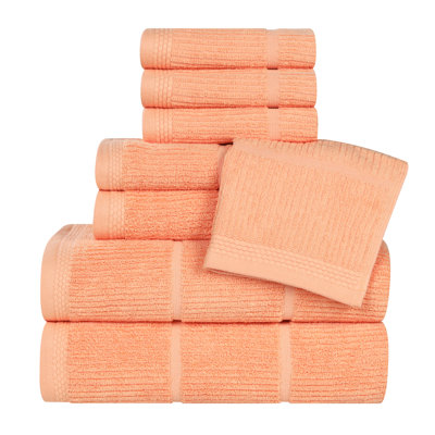 Ensemble de serviettes de bain 8 pièces Milo Smart Twist Viscose
