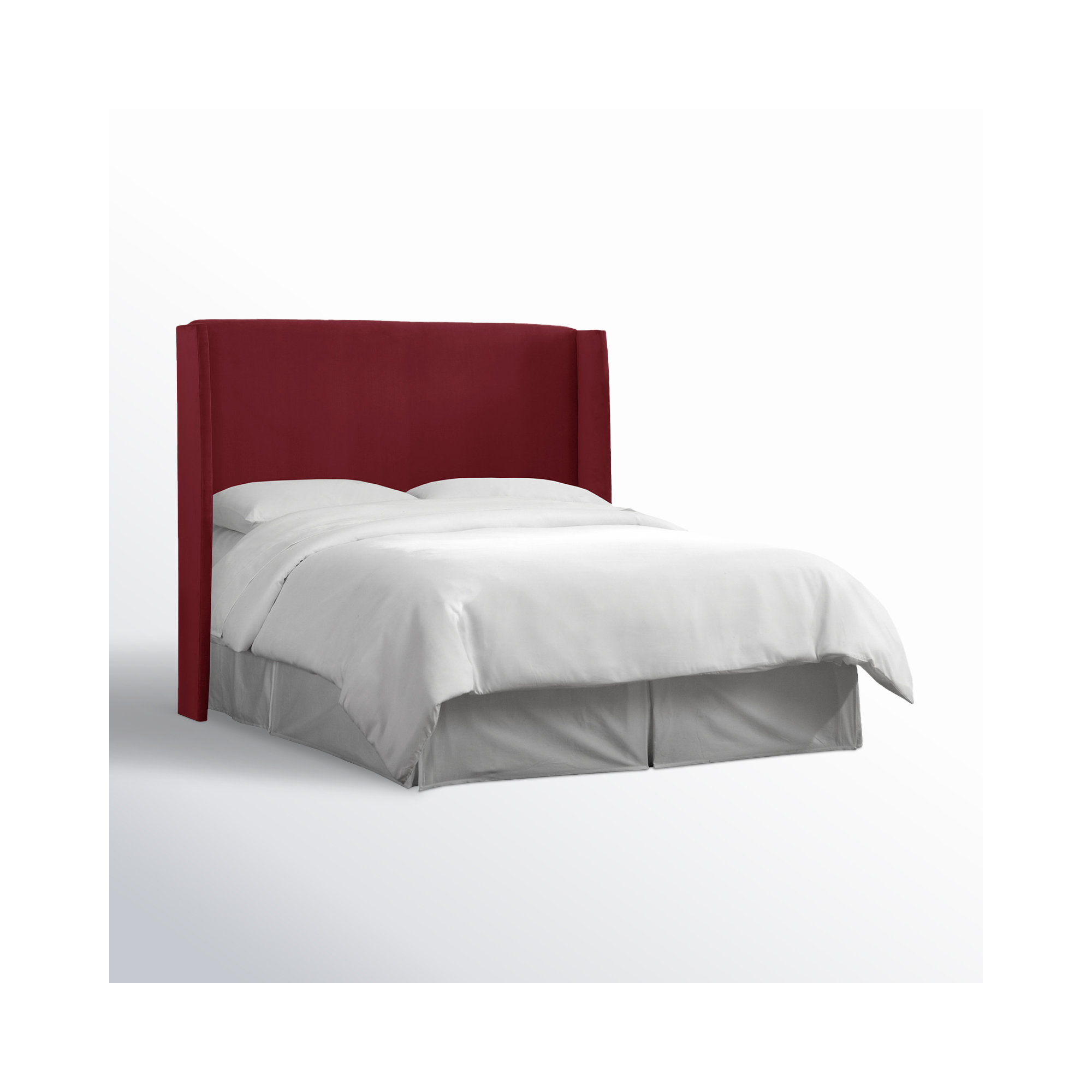 Bellfield Upholstered Headboard, Classic Berry Velvet, Queen