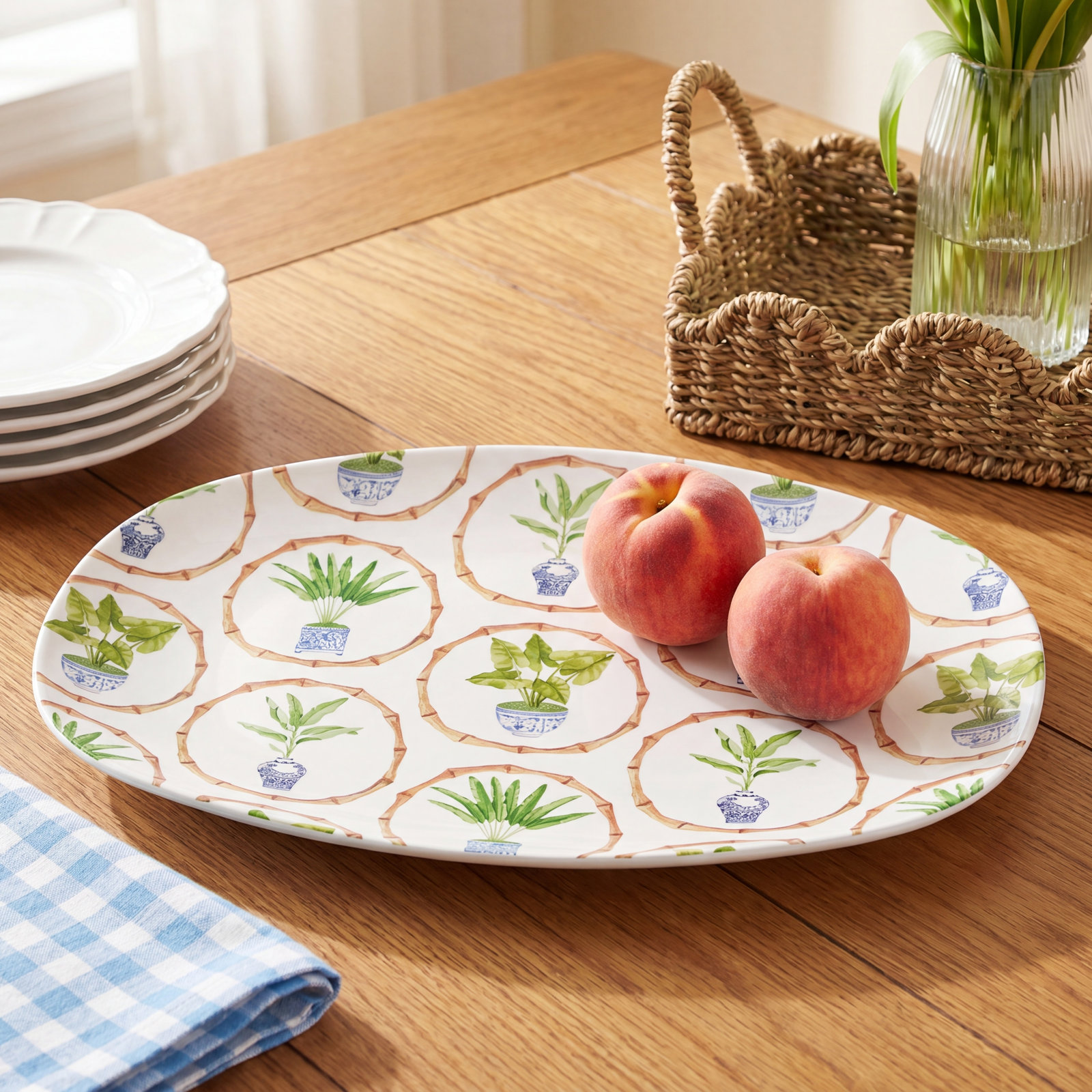Traychic Oval Resin Platter
