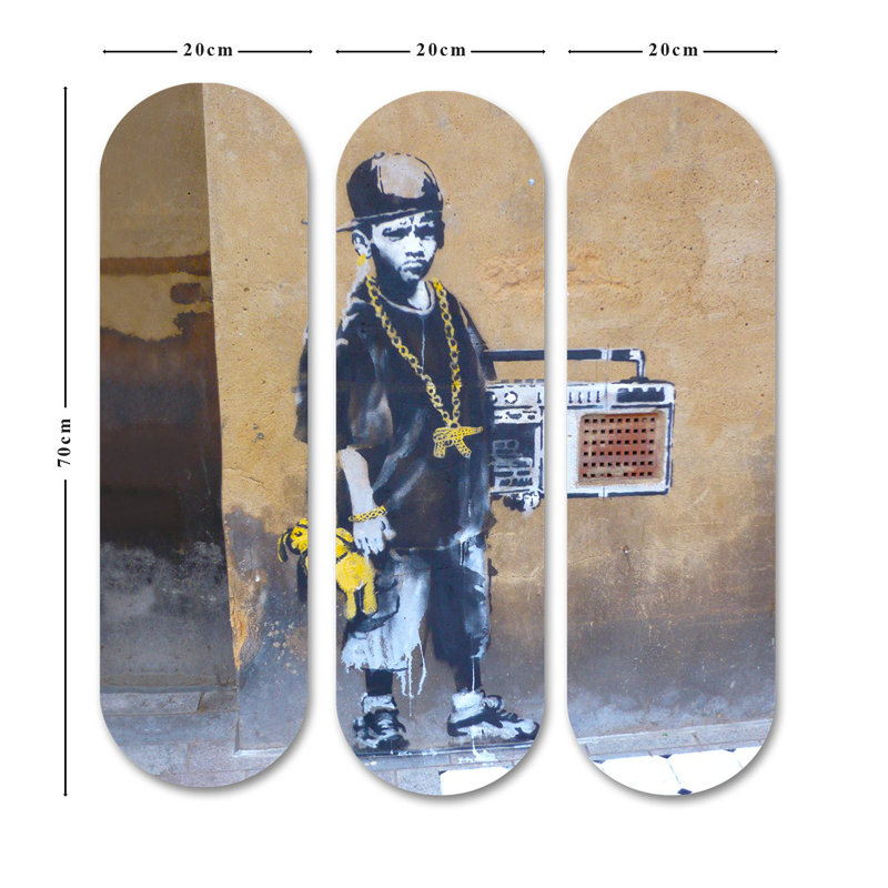 Superbe ensemble de peinture décorative en panneau de fibres à densité moyenne (3 pièces), imprimé UV, 27,6 x 27,6 pouces au total | 100% panneau de fibres à densité moyenne, épaisseur: 0,3 pouce | Parfait pour le salon, la chambre à coucher ou le bureau | Art mural accrocheur