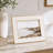 Liora 5 x 7 White Enamel Metal Picture Frame with Gold-Tone Trim-132485586