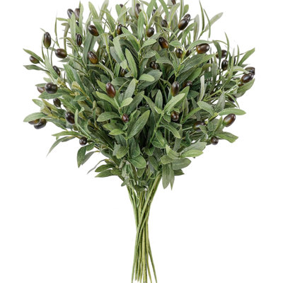 Plantes artificielles artificielles à branches artificielles pour vases 12PCS Branches d'arbres à tiges de verdure